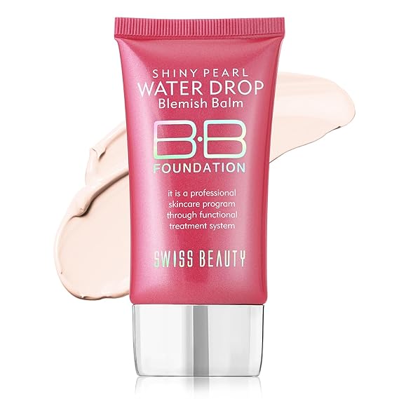 Swiss Beauty Matte Shiny Pearl Water Drop Blemish Long Lasting Balm BB Shade-02, 40ml
