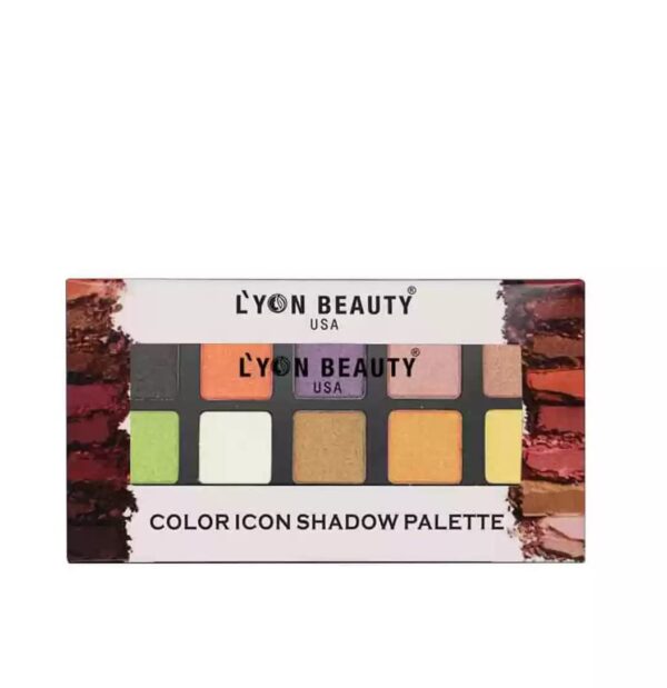 L'YON BEAUTY USA 10 Colors Color Icon Eyeshadow Palette 10 g  (Shade 02)