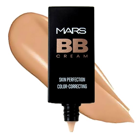 MARS BB Cream Lightweight Foundation | Blendable BB Cream All Skin (04-TAN)